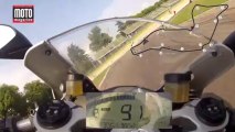 La Ducati 899 Panigale plein gaz sur le circuit d'Imola !