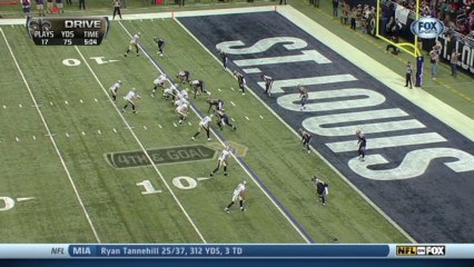 QB Brees to WR Colston, 5-yd, pass, TD, 4th down conversion