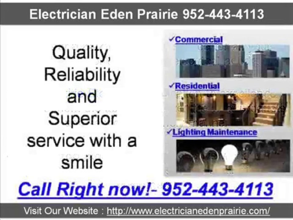 Electrician Eden Prairie 952-443-4113