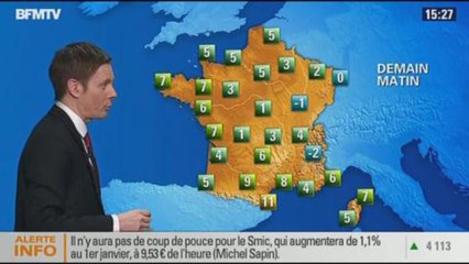 La Météo pour ce mardi - 17/12