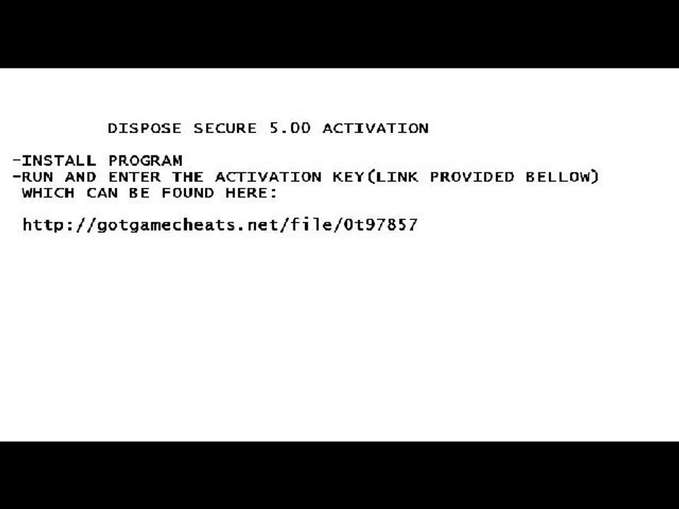 DISPOSESECURE