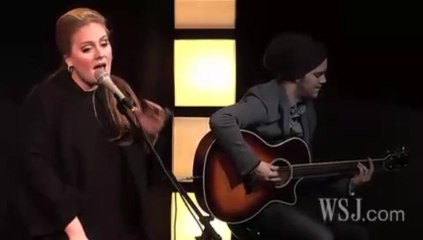 Adele Performs Rolling In The Deep at WSJ Cafe 2011
