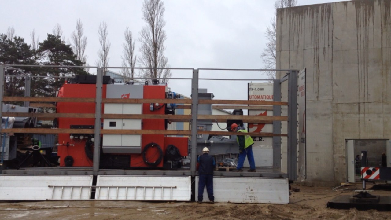 Installation d'une chaudière à bois