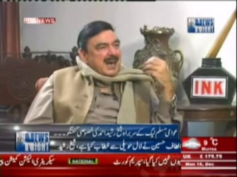 News Night with Neelum Nawab (Awami Muslim League Ke Sarbarah Sheikh Rasheed Ki Khasusi Guftgu) 16 December 2013 Part-1