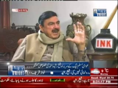 News Night with Neelum Nawab (Awami Muslim League Ke Sarbarah Sheikh Rasheed Ki Khasusi Guftgu) 16 December 2013 Part-2