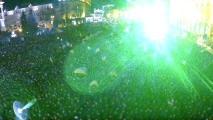 下载视频: Aerial View of Protest in Central Kiev