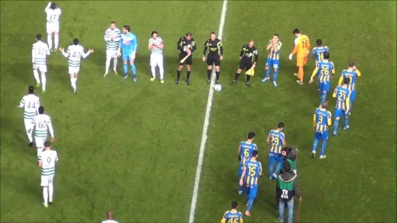 ΑΠΟΕΛ-Ομόνοια είσοδος ομάδων