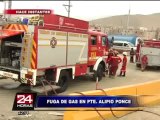 Fuga de gas por rotura de tubería generó gran alarma en San Juan de Miraflores