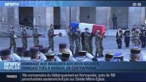 BFMTV Replay: Hollande rend hommage aux Invalides aux deux soldats français tués à Bangui - 16/12