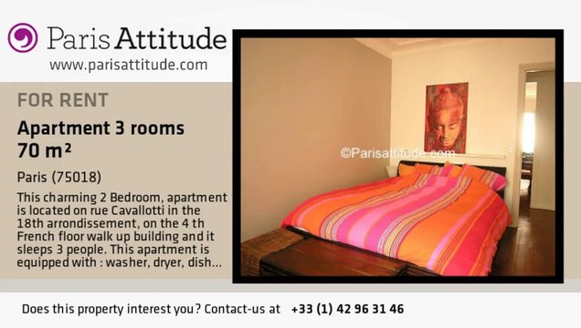 2 Bedroom Apartment for rent - Montmartre, Paris - Ref. 1688