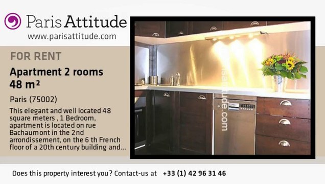 1 Bedroom Apartment for rent - Montorgueil, Paris - Ref. 7139