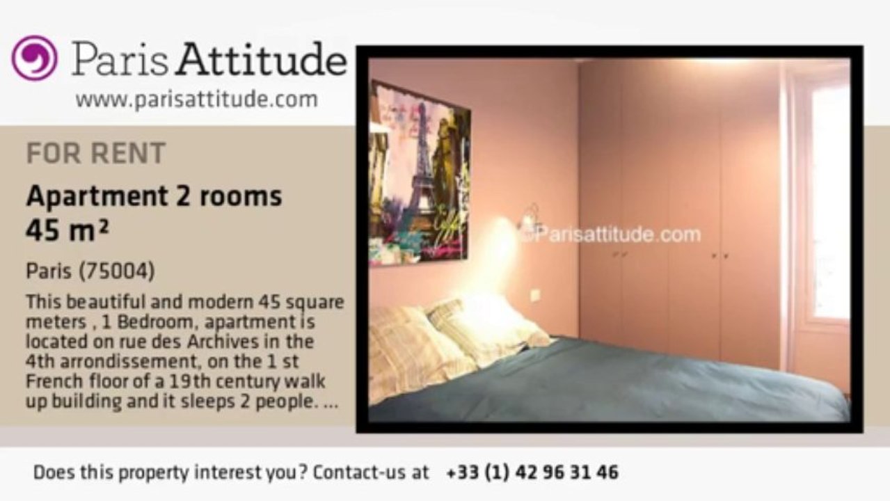 1 Bedroom Apartment for rent - Centre George Pompidou, Paris - Ref. 6503