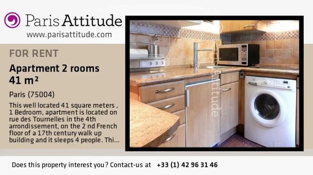 1 Bedroom Apartment for rent - Place des Vosges, Paris - Ref. 3630