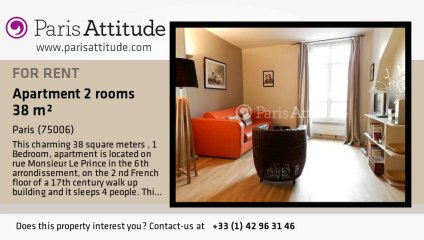 1 Bedroom Apartment for rent - Jardin du Luxembourg, Paris - Ref. 2153