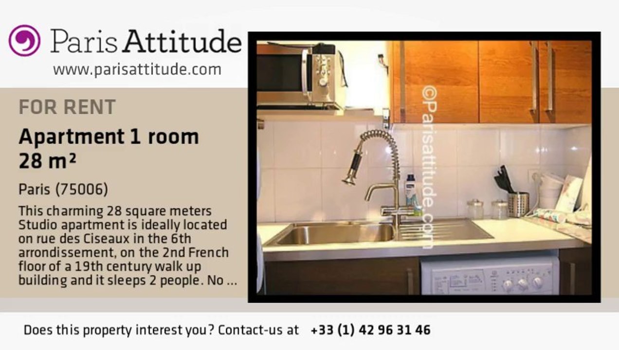 Studio Apartment for rent - St Germain, Paris - Ref. 3680