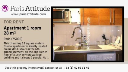 Studio Apartment for rent - St Germain, Paris - Ref. 3680