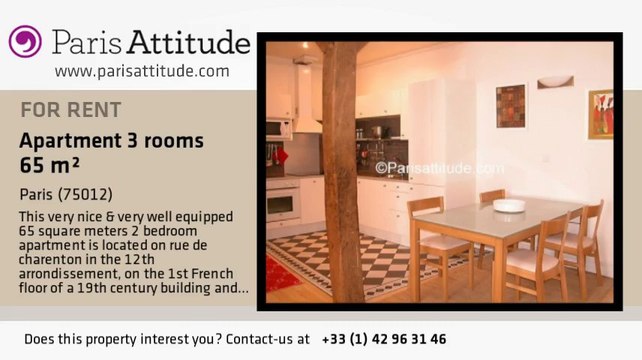 2 Bedroom Apartment for rent - Gare de Lyon, Paris - Ref. 612