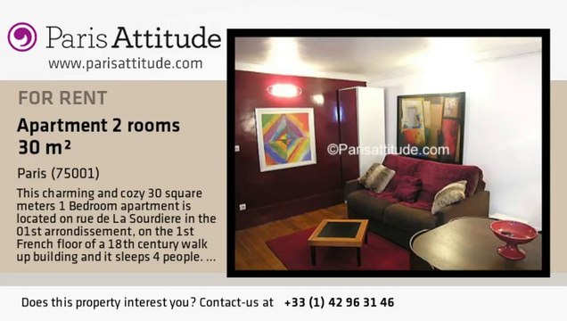 1 Bedroom Apartment for rent - Place Vendôme, Paris - Ref. 4262