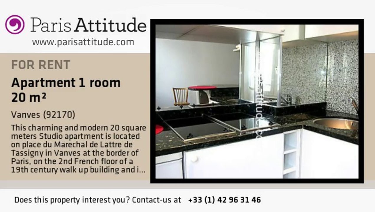 Studio Apartment for rent - Porte de Versailles, Vanves - Ref. 3735