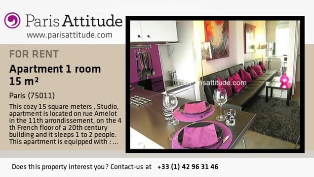 Studio Apartment for rent - Bastille, Paris - Ref. 7386