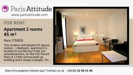 1 Bedroom Apartment for rent - Arts et Métier, Paris - Ref. 5301