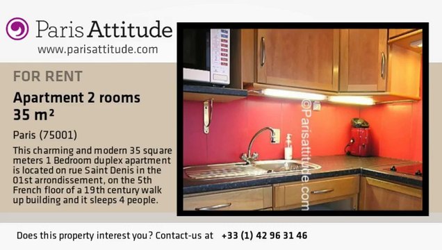 1 Bedroom Duplex for rent - Châtelet, Paris - Ref. 3759