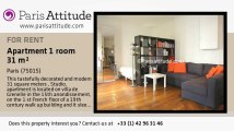 Studio Apartment for rent - Motte Piquet Grenelle, Paris - Ref. 7589