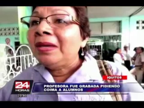 Video muestra a profesora cobrando 'coima' a sus alumnos en Iquitos