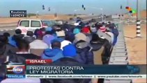 Inmigrantes africanos protestaron contra leyes israelíes