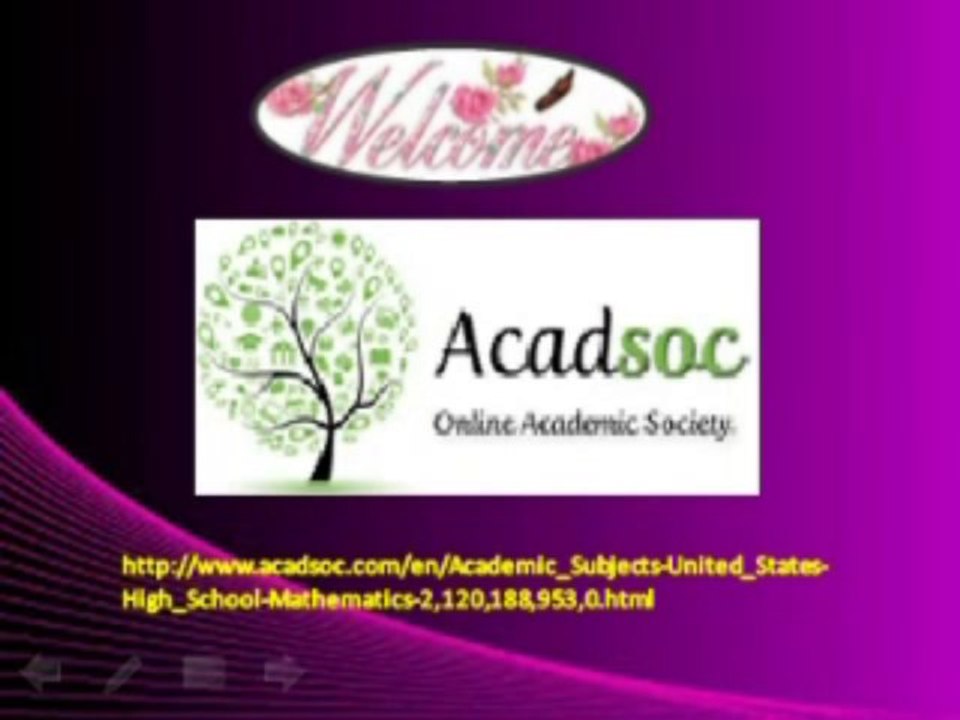 online high school math courses