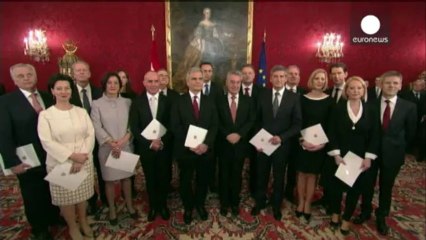 Los austriacos protestan contra el nuevo Gobierno de coalición