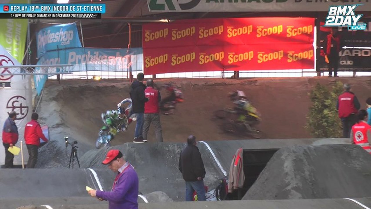 Replay BMX Indoor St-Etienne Dimanche 1/16ème et 1/8ème de finale