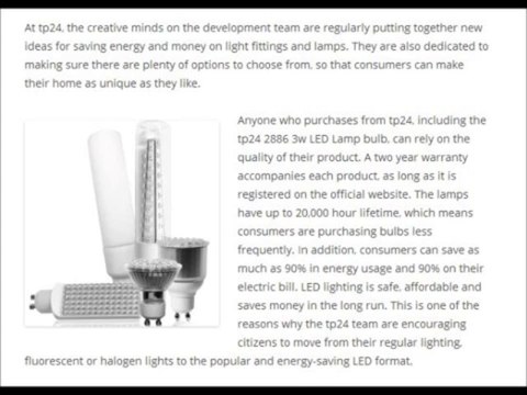 Innovative Products from TP24 the TP24 2886 3w LED Lamp