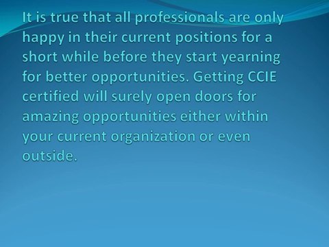 Advantages of Pursuing CCIE Training and Certification Program