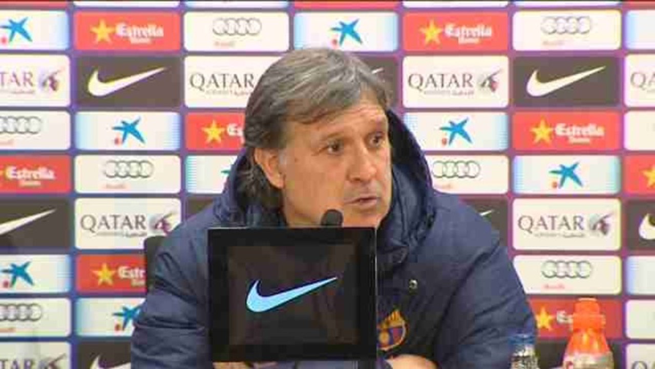 Barcelona manager Gerardo Martino wary of Manchester City