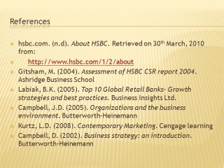 HSBC Presentation BISUNESS ENVIRONMENT FINAL