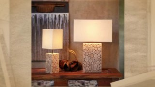Driftwood Mosaic Large Table Lamp Home Decor
