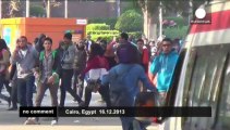 Egyptian students clash with security forces outside Cairo's campus