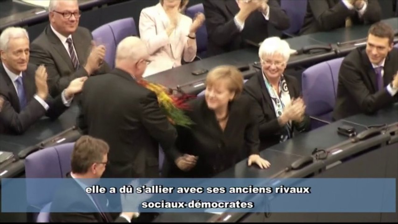 Merkel élue chancelière pour la 3e fois dans un fauteuil
