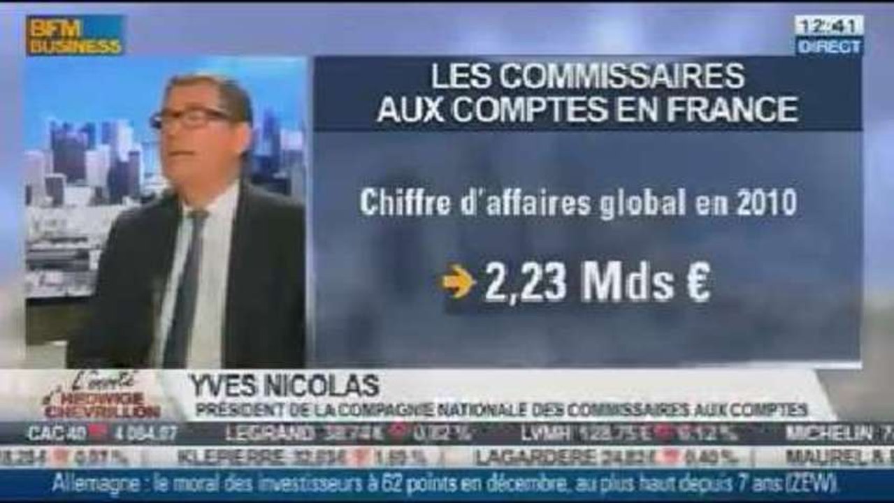 Yves Nicolas, Compagnie Nationale des Commissaires aux Comptes, dans L'Invité de BFM Business – 17/12