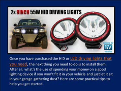 Guidelines in Setting Up LED or HID Driving Lights on your Vehicle