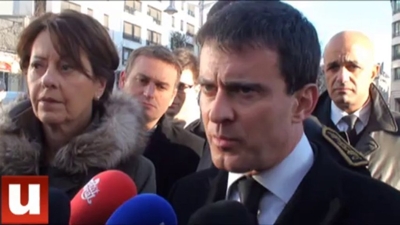 Manuel Valls s'occupe "des soucis" quartiers Wilson et Croix-Rouge
