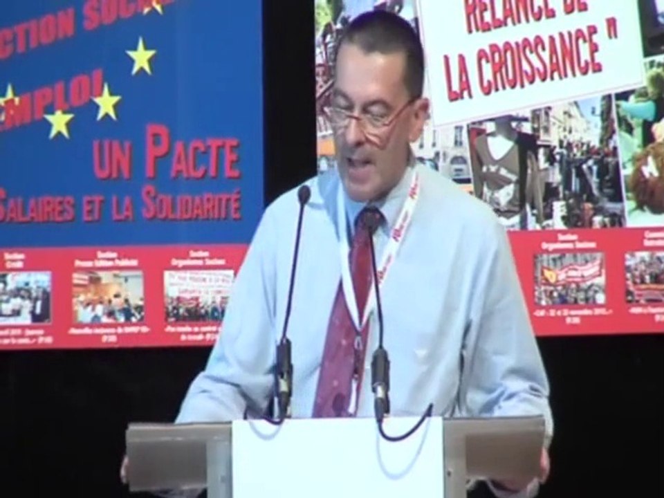 Intervention Serge Legagnoa - Secrétaire Général de la FEC FO - au Congrès 2013 à Perpignan