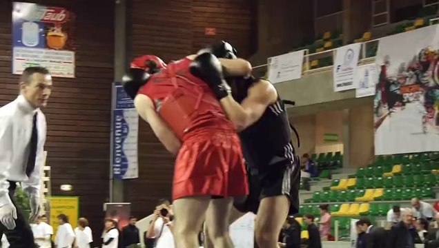 Yoan Benbedra vs Nathan Issaad : Finale Sanda Senior -75kg - Vichy 2013