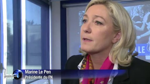 Le Pen dévoile l'affiche du FNJ: La France Tranquille