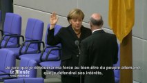 Angela Merkel prête serment