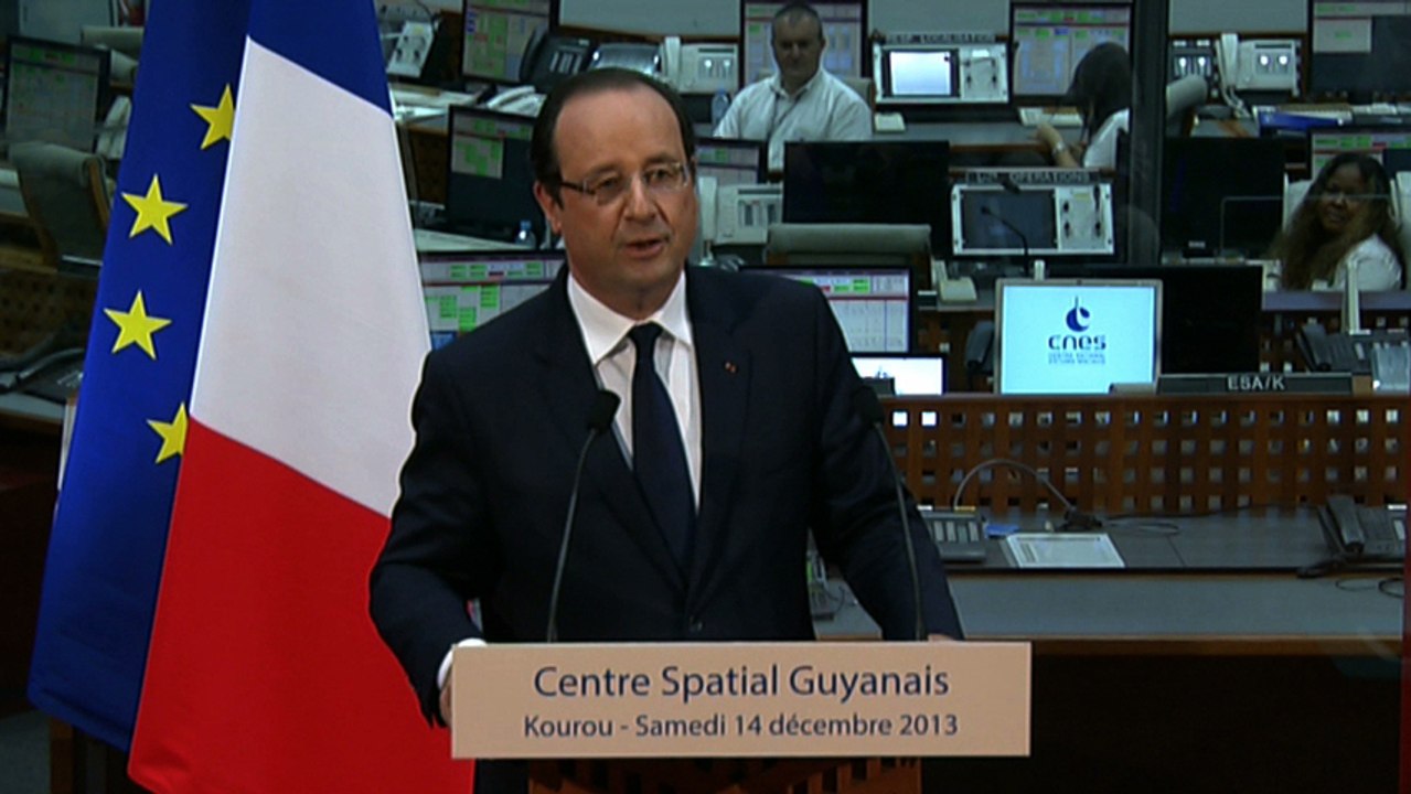 Discours au Centre Spatial Guyanais