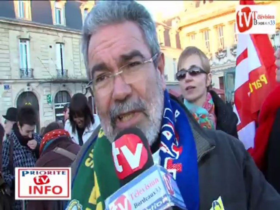 interview de vincent Maurin du partie communiste à l'hommage de Nelson Mandela