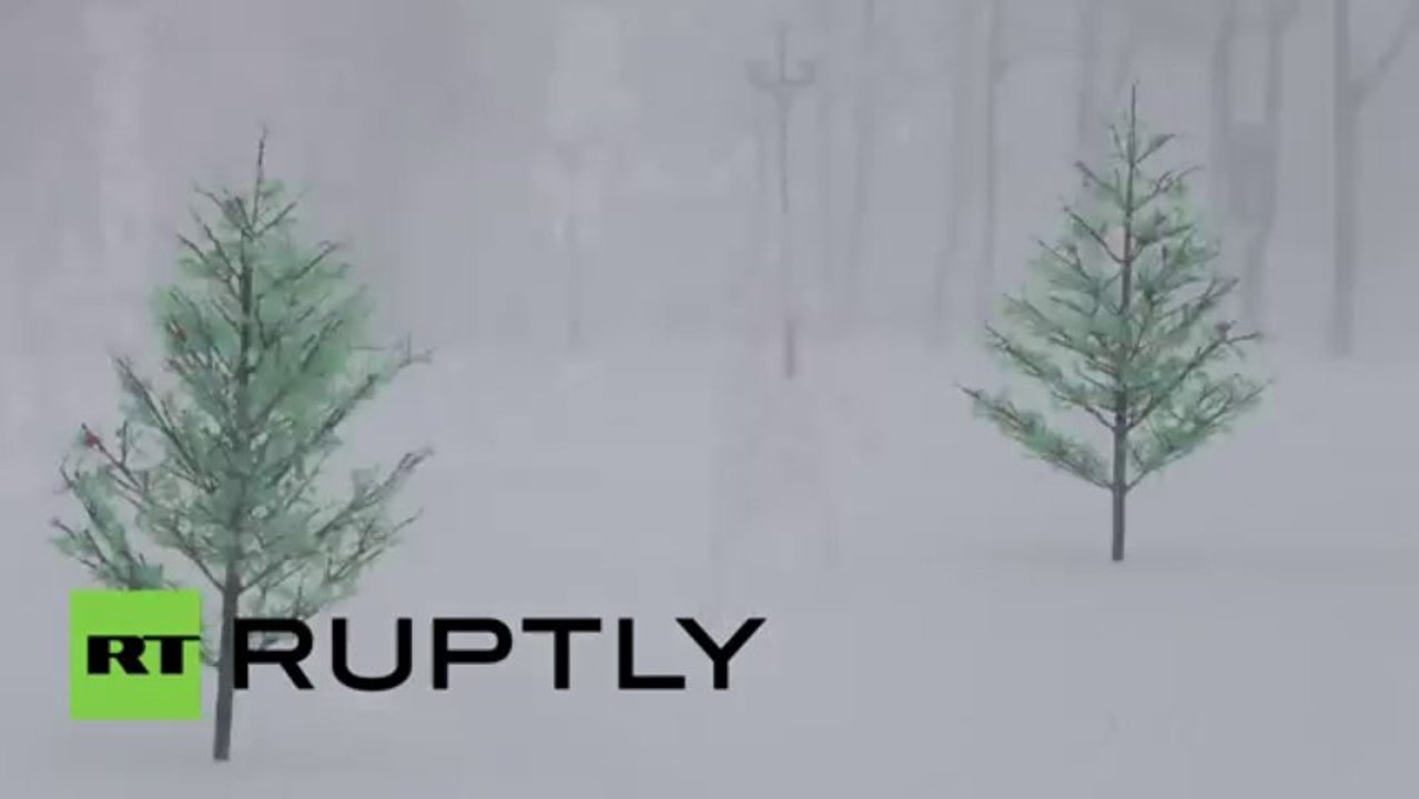 Russia: Heavy snowfall in far-east Sakhalin Island