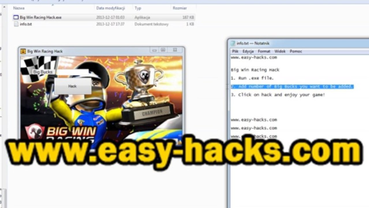 Big Win Racing Hack